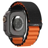 Spigen WBF1 dirželis Apple Watch 44 / 45 / 46 / 49 mm - Juodas ir Oranžinis