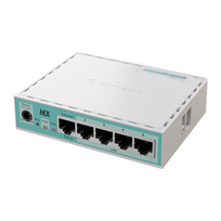 MikroTik | RouterBOARD hEX | E50UG | 10/100/1000Mbit/s | 5 Ethernet LAN (RJ-45) ports | Mesh Support: No | MU-MIMO: No | No mobile broadband |