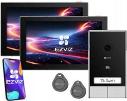 Visiophone - EZVIZ - HP7 - "2 ŠEIMŲ RINKINYS" - Dvigubas lauko pultas - 2 vidaus ekranai