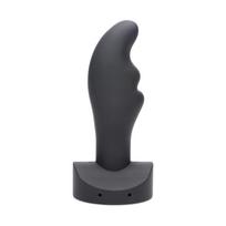 XR Brands Zeus Electro Zinger Ribbed Silicone E-Stim Plug - Conductive, Medium