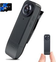 Skaitmeninis fotoaparatas Mini kūno kamera 1080P su 64GB kortele