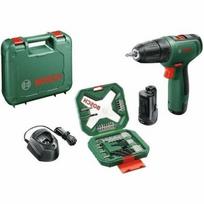 Gręžtuvas-suktuvas - Bosch - EasyDrill 1200 - 2 akumuliatoriai - Įkroviklis yra komplekte - Dėžė su antgaliais