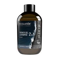 ECOLATIER URBAN SPORT 2IN1 dušo želė ir plaukų šampūnas, 600 ml