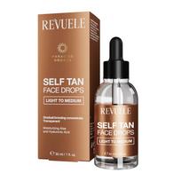 REVUELE SELF TAN LIGHT TO MEDIUM savaiminio įdegio veido lašai, 30 ml