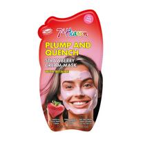 7TH HEAVEN PLUMP AND QUENCH STRAWBERRY CREAM veido kaukė, 15 ml