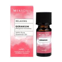 MIAROMA RELAXING GERANIUM PURE ESSENTIAL OIL eterinis aliejus, 10 ml