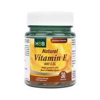 H&B vitaminas E 400 TV, 30 kapsulių