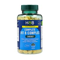 H&B HIGH STRENGTH COMPLETE B grupės vitaminų kompleksas, 240 tablečių
