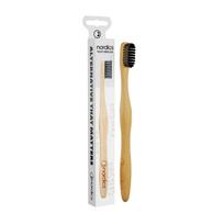 NORDICS BRISTLES CHARCOAL SOFT/MEDIUM dantų šepetėlis