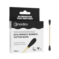 NORDICS BAMBOO COTTON CHARCOAL vatos pagaliukai (100 vnt.)