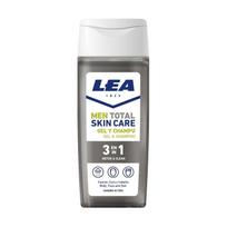 LEA MEN TOTAL SKIN CARE 3 IN 1 DETOX & CLEAN vyrų kūno ir veido prausiklis, plaukų šampūnas, 300 ml