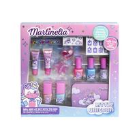 MARTINELIA LITTLE UNICORN vaikų nagų ir lūpų rinkinys su skardine dėžute