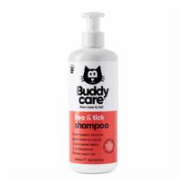 BUDDYCARE FLEA & TICK  kačių šampūnas nuo blusų ir erkių, 500 ml