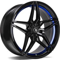 Ratlankis SEVENTY9 R18x8 5x120 ET 30 CB 72 (Black Glossy Blue Inner Lip) (700 KG kg)