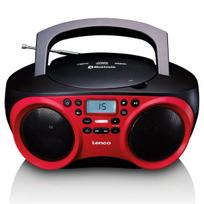 Magnetola CD radijas LENCO SCD-501 Bluetooth, raudona