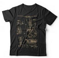 Precision Bass Guitar T-shirt Patentinis schematinis Unisex ir Vaikams - Muzika, Elektrinė M
