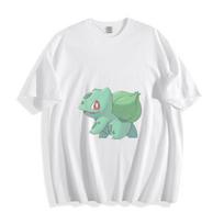 Bulbasaur Bloom T-Shirt - Cute Pokémon Grass Starter Unisex Tee XL gray