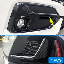 4 x Priekinio ir galinio buferio rūko žibinto apdailos dangtelis 2020-2021 m. Honda Civic Hatchback
