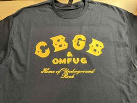 CBGB Underground punk rock marškinėliai geltonas klubas XL