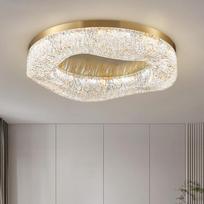Pilnai varinis lubinis šviestuvas moderniai svetainei, miegamajam, paprastam moderniam apvaliam kabinetui, dervos lempoms ir žibintams Diameter - 50cm