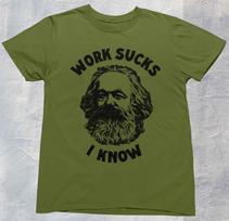 Karl Marx Work Sucks T shirt | y2k | aesthetics | 2000s | 90s | Marx M