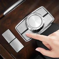 6 vnt. Centrinės konsolės multimedijos mygtukų apdailos dangtelis „Benz E Class W212 2010-2015“