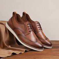 Vyriški laisvalaikio verslo odiniai batai Vyriški klasikiniai retro raišteliais užrišami Brogues batai Vyriški lengvi patogūs lauko vairavimo plokščiapadžiai 39 ruda