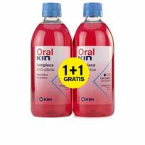 Burnos skalavimo skystis Kin Oraklin Nuo apnašų, 2 x 500 ml