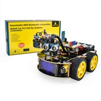 Keyestudio 4WD Multi BT Išmanusis Automobilis Arduino Rinkinys Robotas Atnaujintas V2.0 Su LED Ekranu Stem EDU / Scratch Programavimas PASIDARYK PATS Robotas Automobilis Russian Federation