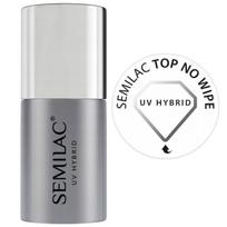 Hibridinis viršutinis nagų sluoksnis Semilac No Wipe Top Coat, 11 ml