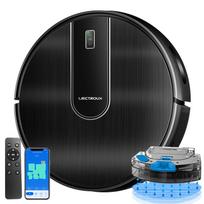Robotas dulkių siurblys LIECTROUX N7S-U stiprus siurbimas WiFi/APP/Alexa Control, žemėlapio navigacija, 4000PA, 4400mAh juoda