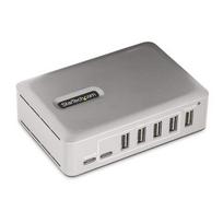 StarTech.com 7-Port USB-C Hub - 5x USB-A + 2x USB-C - Self-Powered w/65W Power Supply - USB 3.1 10Gbps - Desktop/Laptop USB Hub w/3ft USB-IF Certified Locking Cable - USB C Hub - TAA
