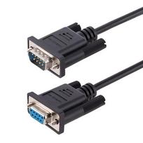 StarTech.com 3m RS232 Serial Null Modem Cable, Crossover Serial Cable with Al-Mylar Shielding, DB9 Serial COM Port Cable Female to Male, Compatible with DTE Devices, Black, F/M