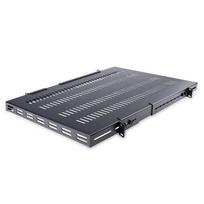 StarTech.com 1U 4-Post Adjustable Vented Server Rack Mount Shelf - 330lbs (150 kg) - 19.5 to 38in Adjustable Mounting Depth Universal Tray for 19 AV/Network Equipment Rack - 27.5in Deep