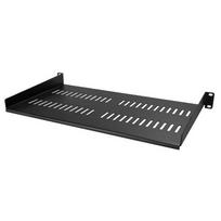 StarTech.com 1U Server Rack Shelf - Universal Vented Rack Mount Cantilever Tray for 19 Network Equipment Rack  AND  Cabinet - Heavy Duty Steel - Weight Capacity 44lb/20kg - 10 Deep Shelf, Black