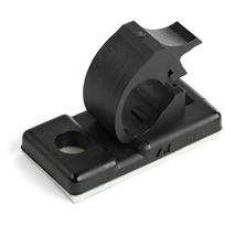 StarTech.com 100 Black Adhesive Cable Management Clips - Network/Ethernet/Office Desk/Computer Cord Organizer - Sticky Cable/Wire Holders - Nylon Self Adhesive Clamp UL/94V-2 Fire Rated