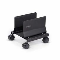 StarTech.com Computer Tower Cart, Rolling Mobile CPU Caddy on Wheels/Casters, Max Load 46.3lb/21kg, Adjustable PC Case Mount, Desktop Floor Stand, Steel Dolly, TAA