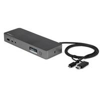 StarTech.com Universal Laptop Docking Station, Hybrid USB-C  AND  USB-A Dock, Dual 4K DP  AND  HDMI, 60W PD, Mac / Windows / Chrome OS, 4x USB 5Gbps Hub, GbE