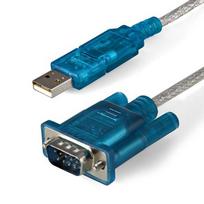 StarTech.com 3ft (91cm) 1-Port USB to RS232 DB9 Serial Adapter Cable, USB to Serial Adapter Cable - Male/Male