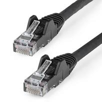 StarTech.com 1m CAT6 Ethernet Cable - LSZH (Low Smoke Zero Halogen) - 10 Gigabit 250Mhz 100W PoE RJ45 10GbE UTP Network Patch Cord, Snagless with Strain Relief - Black, CAT 6, ETL Verified, 24AWG