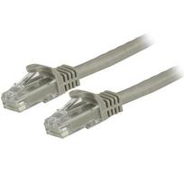 StarTech.com 1.5m CAT6 Ethernet Cable - Grey CAT 6 Gigabit Ethernet Wire - 250MHz 100W PoE RJ45 UTP Network/Patch Cord, Snagless with Strain Relief, Individually Tested