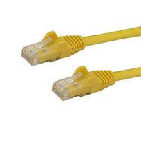 StarTech.com 50cm CAT6 Ethernet Cable - Yellow CAT 6 Gigabit Ethernet Wire - 250MHz 100W PoE RJ45 UTP Network/Patch Cord, Snagless with Strain Relief, Individually Tested