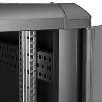 StarTech.com 4-Post 22U Server Rack Cabinet, Lockable 19 Data Rack Cabinet for Computer / AV / IT Equipment, Office / Home Network Rack with Casters  AND  Adjustable Mounting Rails
