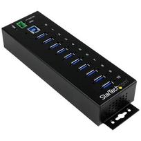 StarTech.com 10-Port USB 3.0 Hub - 5Gbps - Metal Industrial USB-A Hub with ESD  AND  Surge Protection - DIN Rail, Wall, or Desk Mountable - TAA Compliant USB Expander Hub