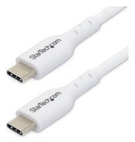 StarTech.com 6.6ft (2m) USB-C Charging Cable, Charge  AND  Sync, 60W (3A) PD, USB 2.0 Laptop Charger Cable - White USB C Charging Cord