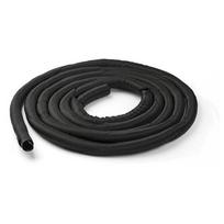StarTech.com 15 (4.6m) Cable Management Sleeve - Flexible Coiled Cable Wrap - 1.0-1.5 dia. Expandable Sleeve - Polyester Cord Manager/Protector/Concealer - Black Trimmable Cable Organizer