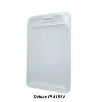 Dėklas vardinei kortelei PI 4181V, 66 x 97 mm, dvipusis, vertikalus, skaidrus