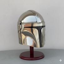 Mandalorian Helmet, 18 Gauge Steel Cosplay Armor, Handcrafted Movie Replica Prop, Boba Fett Style Helmet, Gift for Collectors