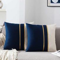 Naktinio staliuko pagalvė Šiaurietiško lengvo prabangos stiliaus pagalvės užvalkalas Auksinės siūlės Pagalvė Automobilio Sofa Juosmens atrama 45 * 45cm (excluding pillow core)