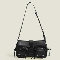 Women's Underarm Bag Girls Shoulder Crossbody Bags Fashion Design PU Leather Female Vintage Small Handbags Tote KTY 28x7x15cm juoda